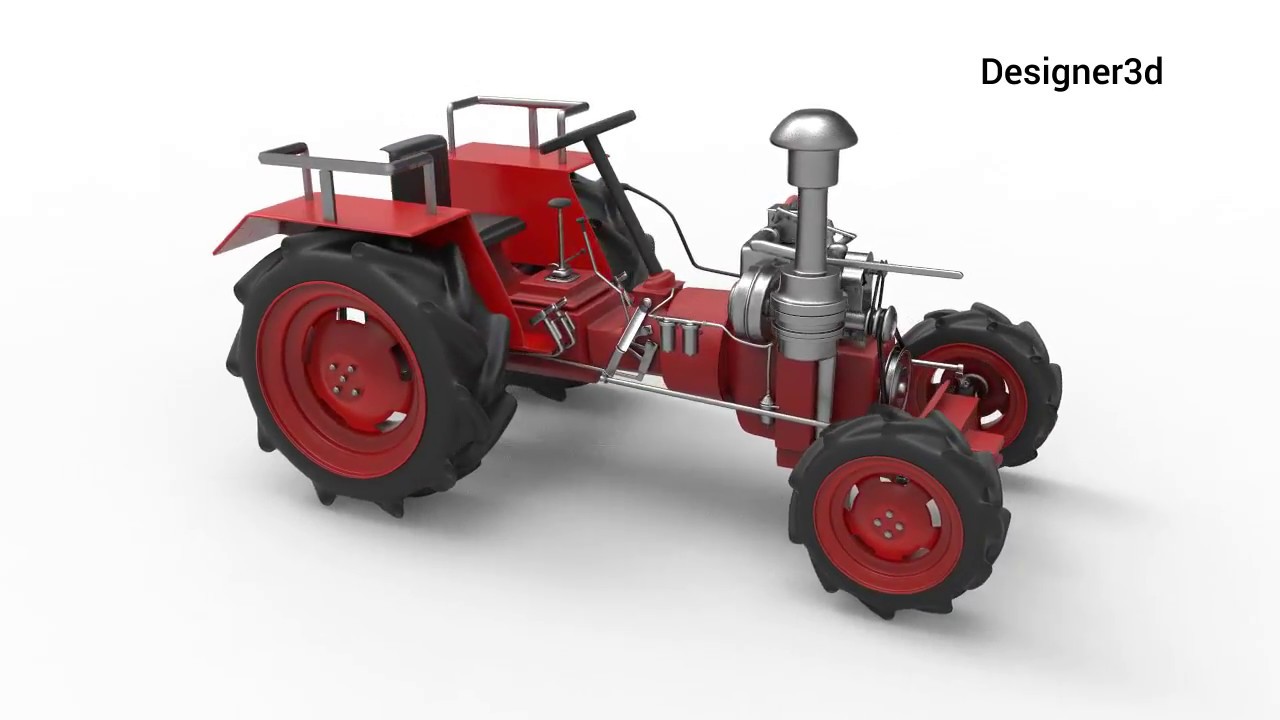 3d Tractor animation