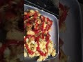 Hash brown fried potatoes scrambled eggs with American cheese