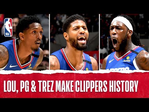 Lou, PG & Trez Make Clippers History!