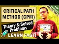 CRITICAL PATH METHOD (CPM) in PROJECT MANAGEMENT 2022 | Project Scheduling | PMP New Syllabus 2022