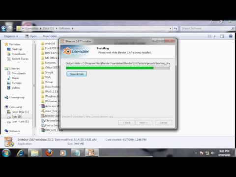 Cara install blender