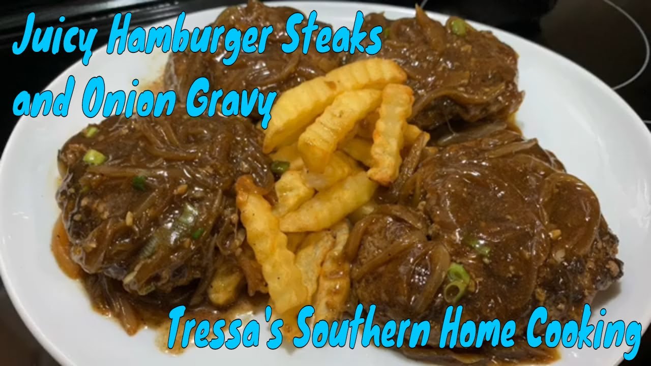 The Juiciest Hamburger Steaks with Easy Gravy - YouTube