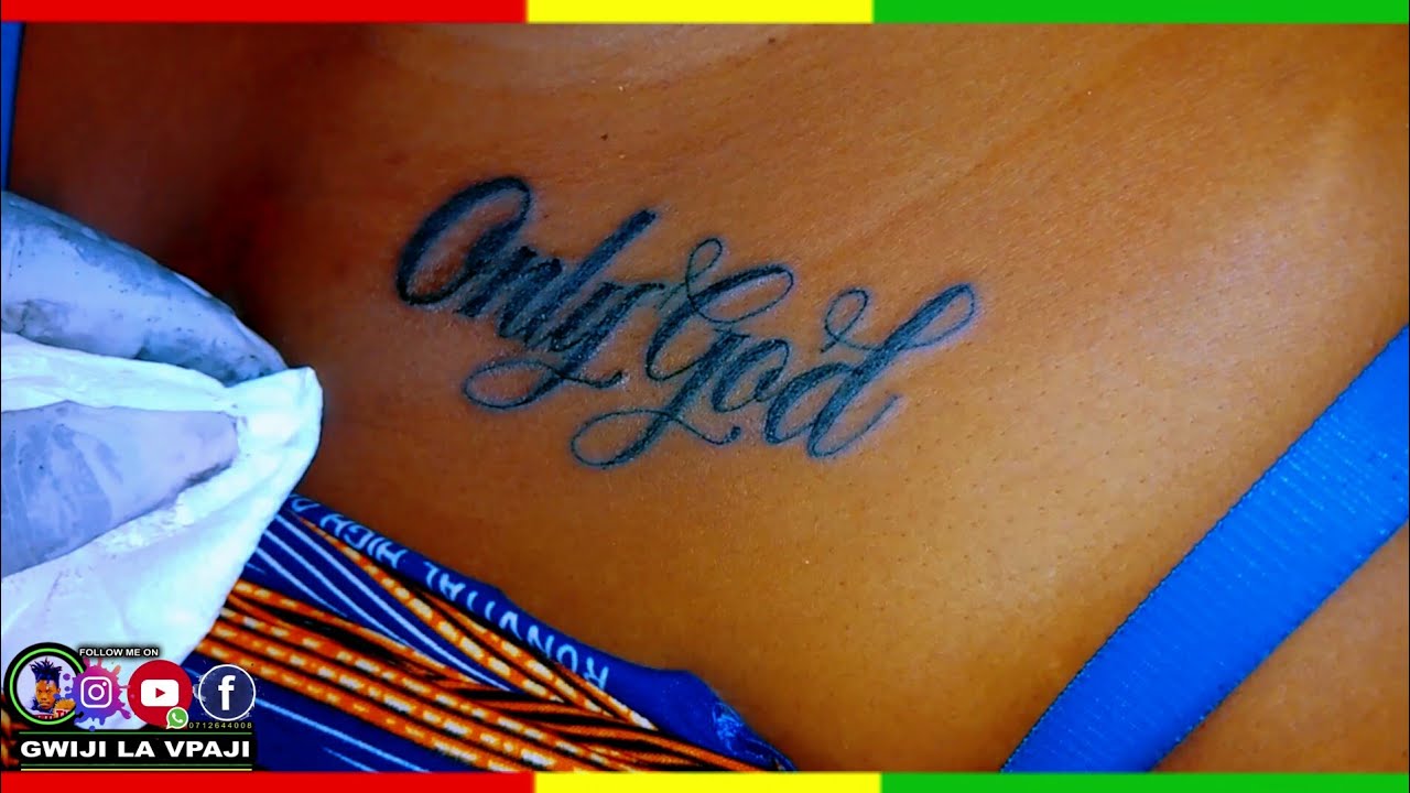 ONLY GOD TATTOO | Permanet TAttoo By GWIJI LA VPAJI | Tattoo Time Lapse at  HOME - YouTube