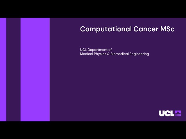 Watch Computational Cancer MSc on YouTube.