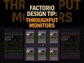 👉 Your Math Is Right — Your Factory Isn’t | Factorio Design Tip: Throughput Monitors.