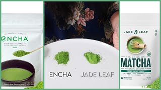 Testing Amazon's Popular Ceremonial Matcha Powders || ENCHA VS JADE LEAF