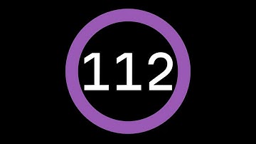112-Second Countdown Timer - Dark Background + Circular Progress Bar + Ending Sound