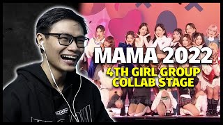 MAMA 2022 Day 1 - 4th Gen Girl Group Collab Stage (Le Sserafim, Ive, Nmixx, New Jeans, Kep1er)