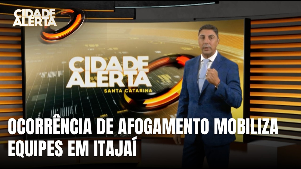 Equipes de resgate atuam em ocorrência de afogamento em Itajaí