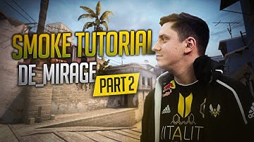 SMOKES AND NADES TUTORIAL #6 - MIRAGE: CT-SIDE (Part2) - Professor apEX - CSGO