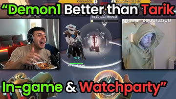 Tarik Reacts To Demon1 Being Better at Watchparty Than Him😂