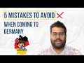 Top 5 BIGGEST MISTAKES you should avoid when coming to Germany