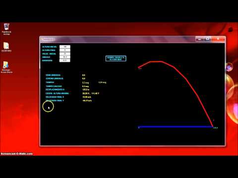 Tiro (Movimiento) Parabolico con Visual Basic (VB.NET). Fisica