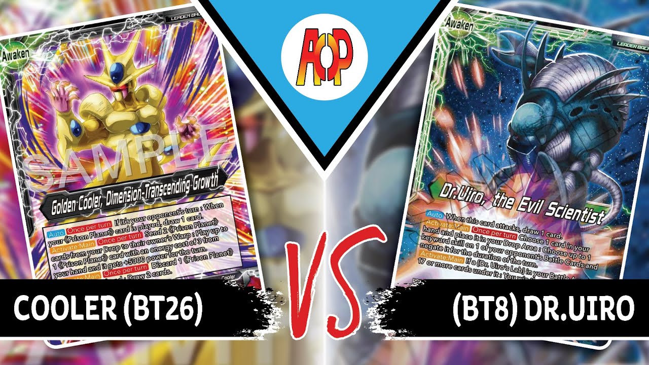 Golden Cooler (B) vs Dr. Uiro (G/U) | Gameplay | DBS TCG
