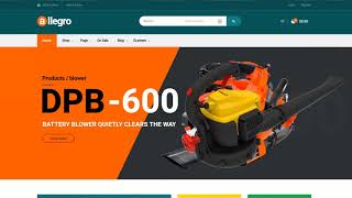 Allegro - Woocommerce Wordpress Theme For Hand Tool Equipment Stores