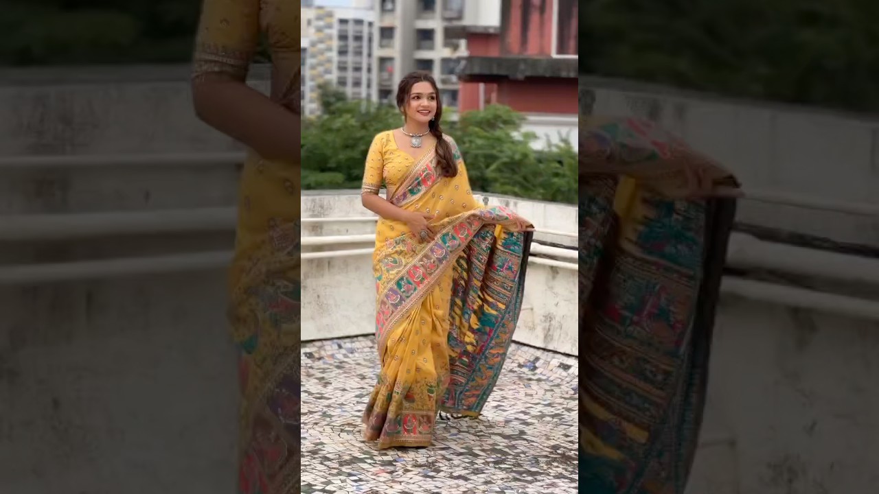 Pashmina Kashmiri Woven Border Saree