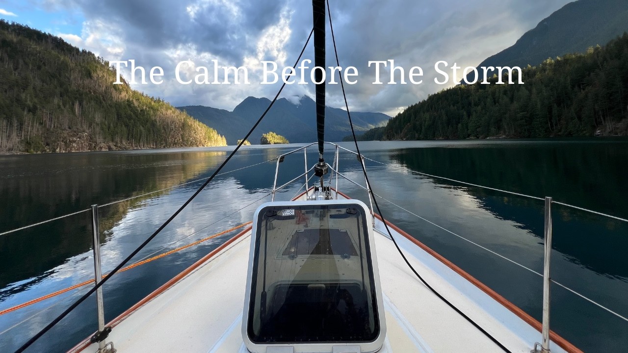 ⁣Thunder and Lightening Storm on a sailboat - Pendrell Sound BC