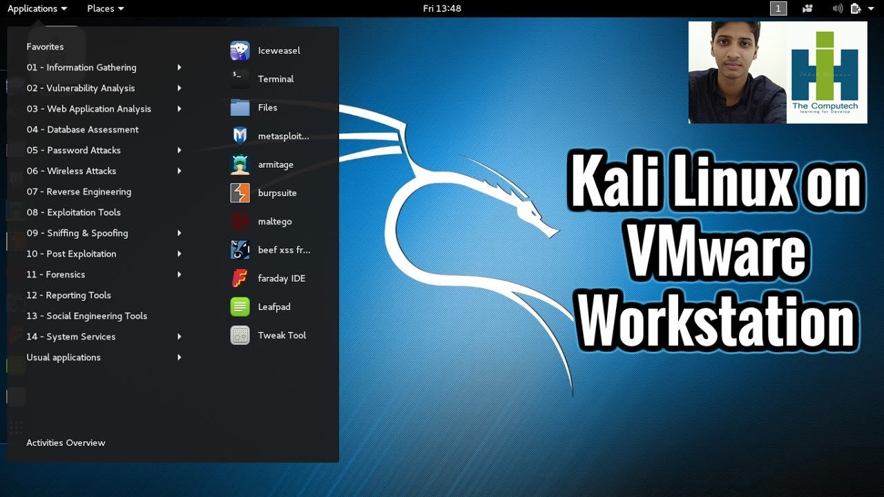 download kali linux on vmware