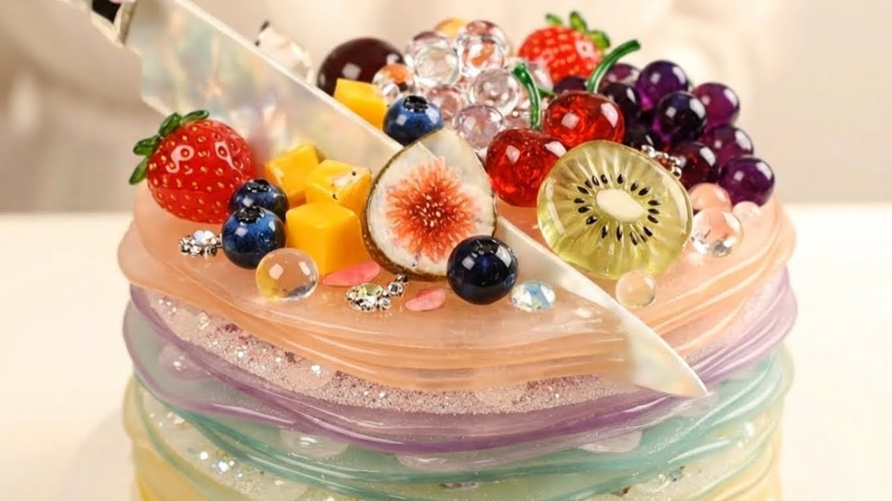 Satisfying AI ASMR Glass Cake Cutting Video (Part 3) | AI ASMR