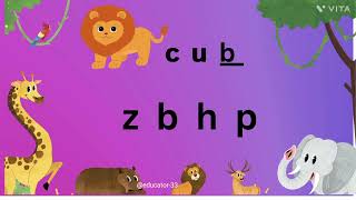 Fun CVC Words Matching Game for Kids | Learn Phonics with Simple Words,'