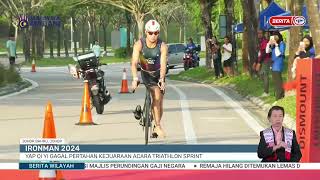 18 MEI 2024 - BERITA WILAYAH- IRONMAN 2024 YAP QI GAGAL PERTAHAN KEJUARAAN ACARA TRIATHLON SPRINT