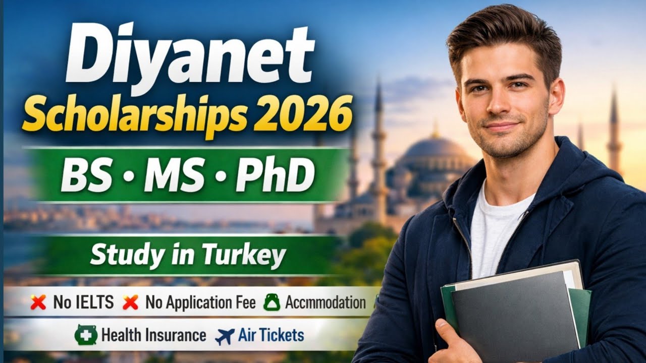 Türkiye Diyanet Foundation Scholarship 2026 | BS,MS,PhD | No IELTS | No Application Fee 