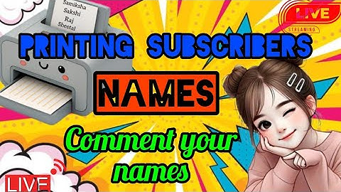 Artland Express  live! PRINTING SUBSCRIBERS NAME ON PRINTER #shortsfeed #name #art #live #trending