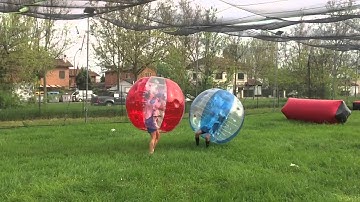 Bubble Soccer / Football - Slow Motion Collision