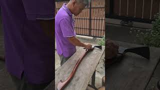 Apply coconut oil on the Pulaski axe handle