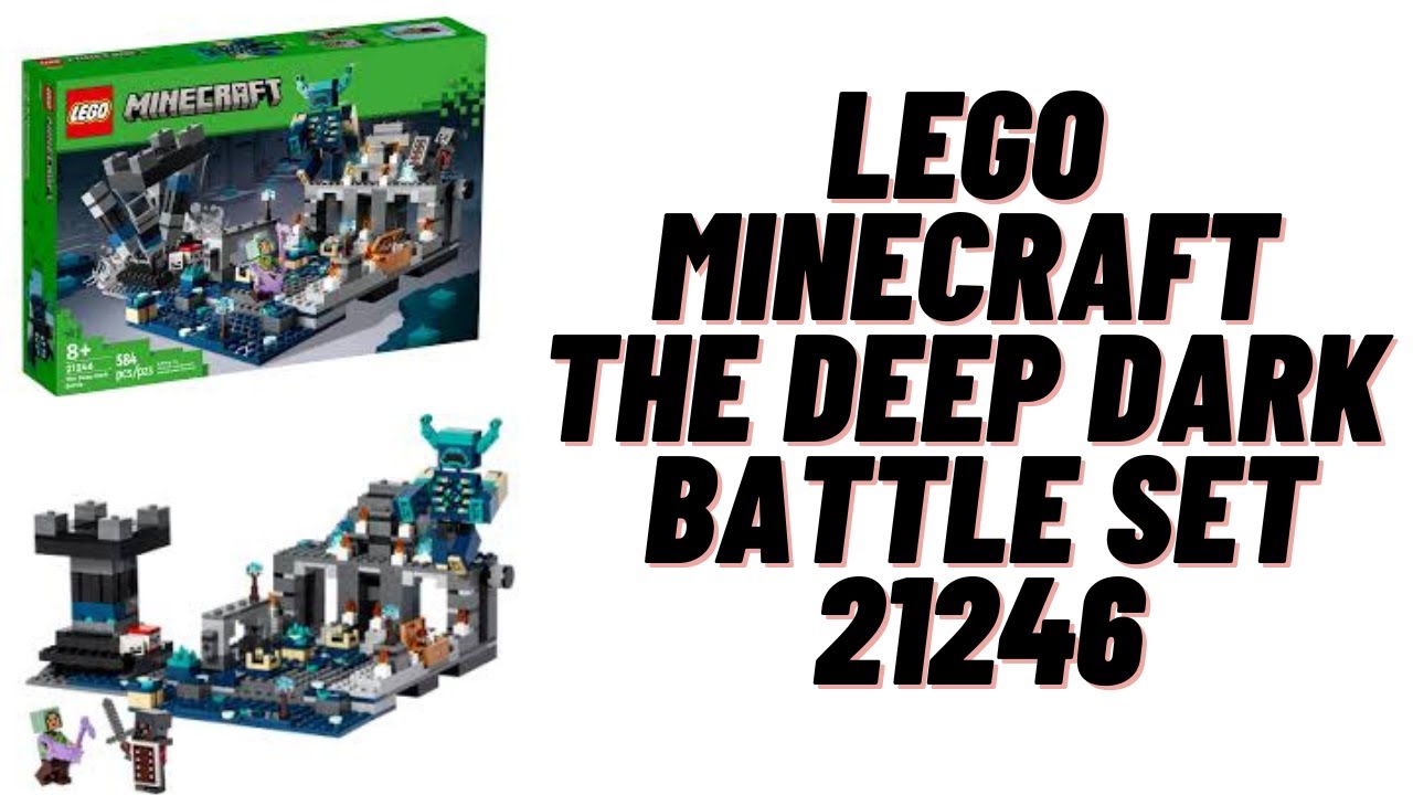 LEGO Minecraft The Deep Dark Battle Set 21246 - YouTube
