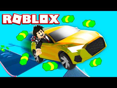 LOKIS FAZENDO CORRIDA COM OS CARROS | Roblox - Car Ramp Jumping