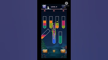 very satisfying and relaxing ASMR | sort water puzzle level 6 | 2411213 #shorts