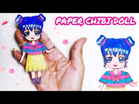 Video Hướng dẫn làm BÚP BÊ chibi bằng giấy - How to make a... - youtube