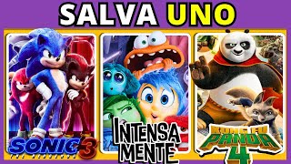 ⭐SALVA UNA PELÍCULA | ¿Qué película prefieres?🎬 | Sonic 3 | INTENSAMENTE 2 | KungFu Panda 4| #trivia