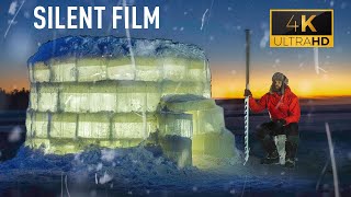 -42° SOLO Winter igloo BUILD - 4k Film