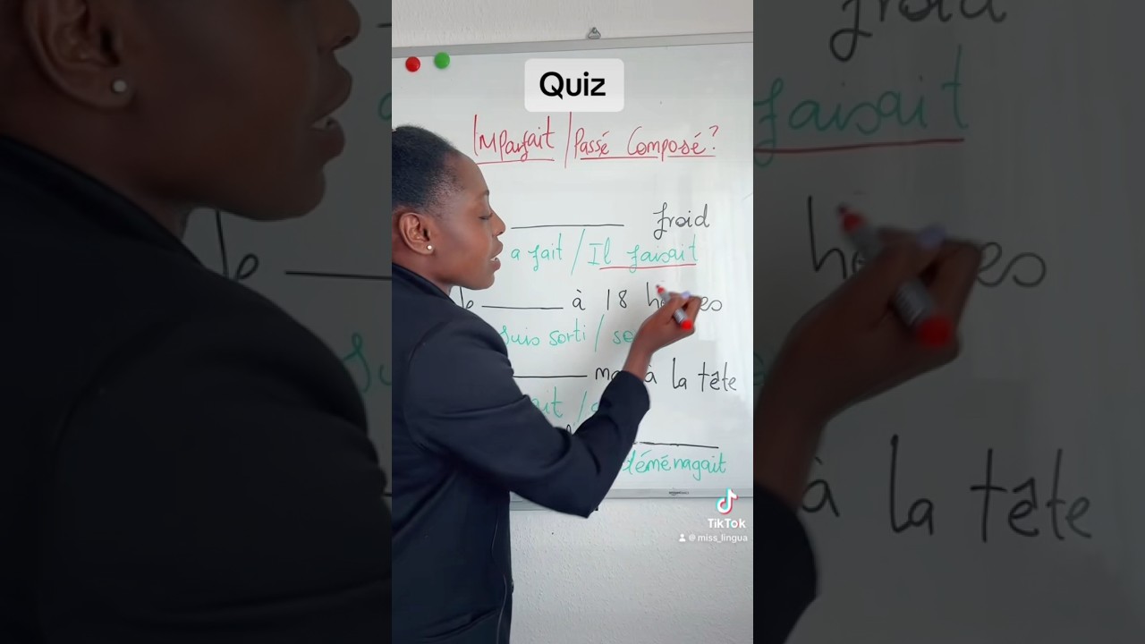 QUIZ: Imparfait or Passé composé ? #grammaire #french #français #learnenglish #apprendrelefrancais
