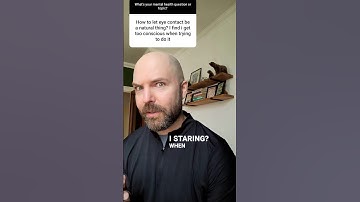 Oogcontact / staarcompulsies #ocd #socialeangst #opdringerigegedachten