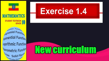 Exercise 1.4 (New curriculum) // grade 10 maths