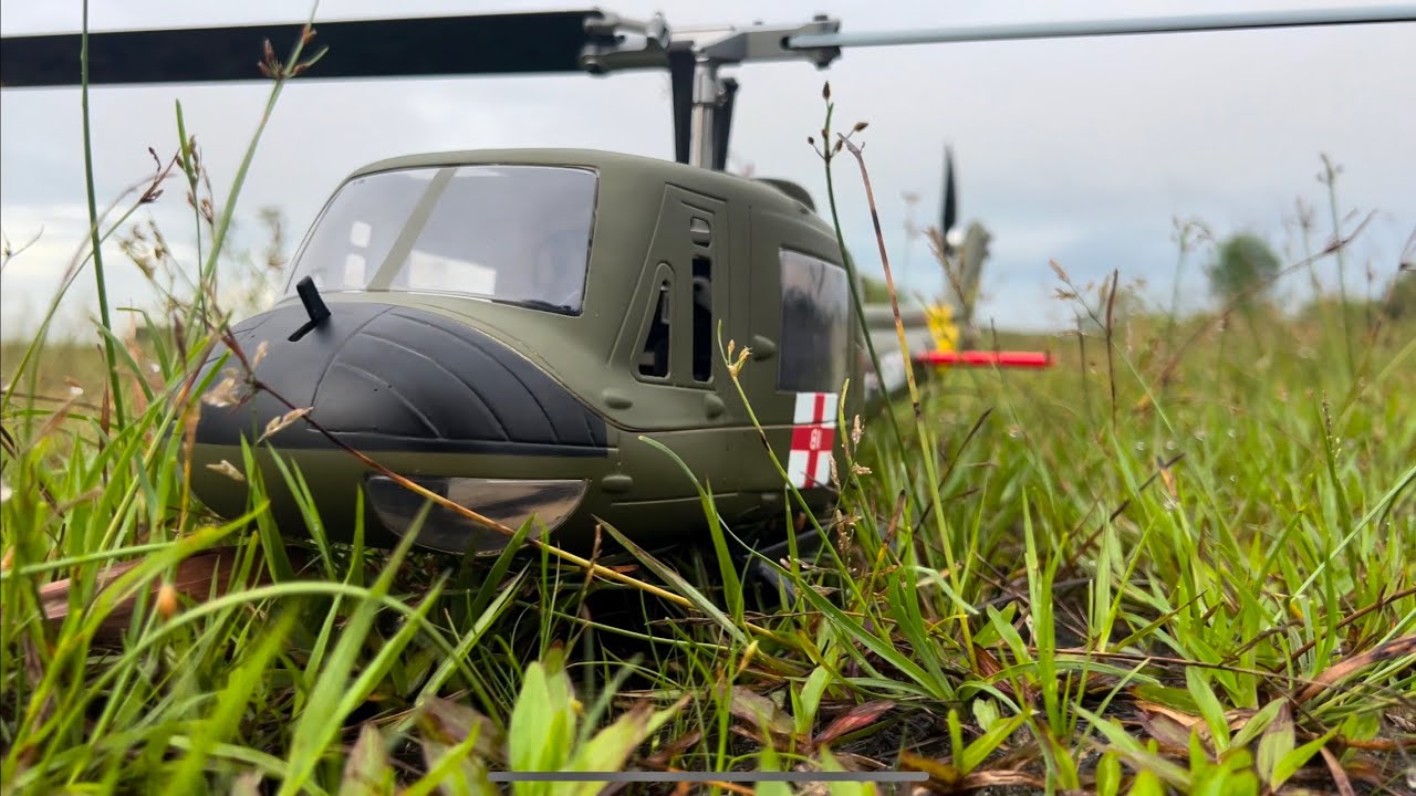 Эти вертолеты летают как дроны DJI. Первый полет Flywing UH-1 Huey V4 – мой первый вертолет.