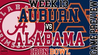 Auburn vs Alabama 2021 Week 13 College Football Iron Bowl Preview and Prediction
