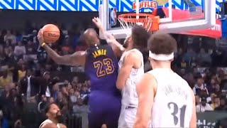LeBron James SWITCHES HANDS Mid-Air on INSANE Poster Dunk Over Dereck Lively 😱🔥
