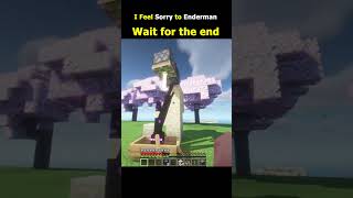 Sorry Enderman 😁 #minecraft #youtubeshorts #shorts #gaming
