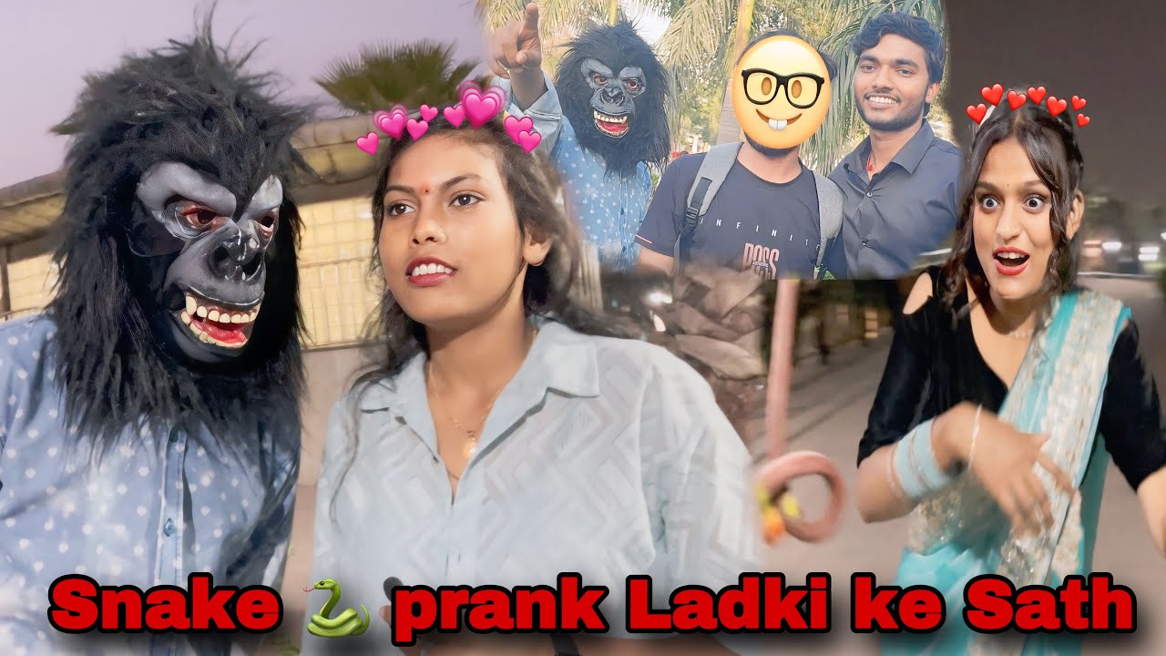 Snake🐍 Prank Ladki Ke Sath😛|| Gorilla Public Reaction 🤓|| Srk Teddy