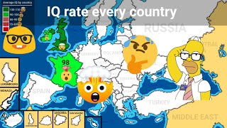 IQ rate every country around the world