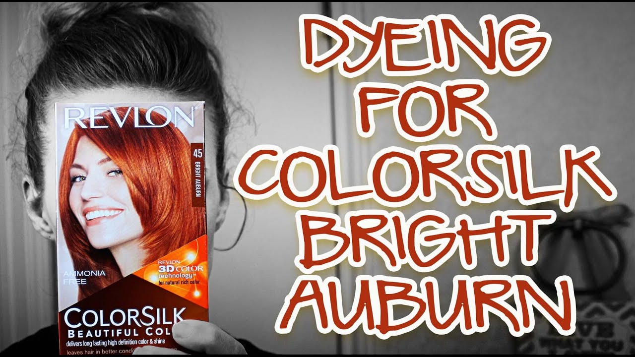 Dyeing For Revlon Colorsilk Bright Auburn 45 Brightening My Ends Youtube