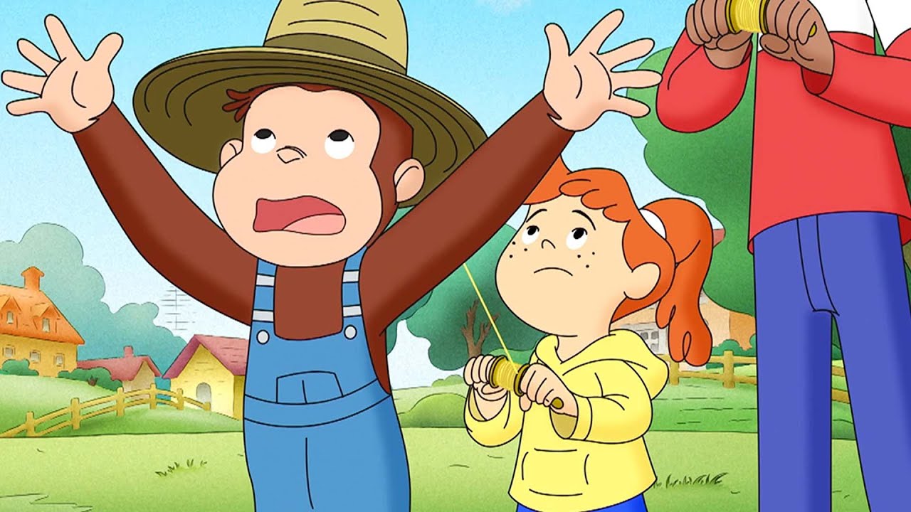 風の強い日 🪁 🐵 おさるのジョージ - YouTube