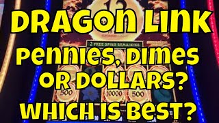 Dragon Link — Пенни против десятицентовика против доллара — что выигрывает больше?