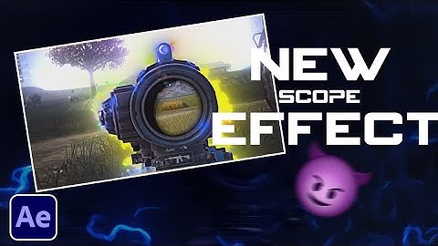 Make this Insane Scope Effect | Scope effect for pubg montage | After Effects Tutorial @btwxoxopubg