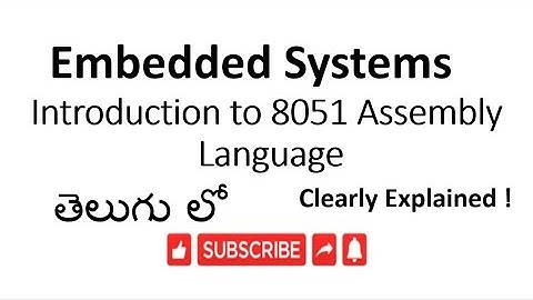 [ES-TE-9]Introduction to 8051 Assembly Language in embedded system- lesson 9