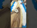 🔥When deep-sea blue meets resin: Creating a one-of-a-kind marine furniture piece.#table #resin #fy
